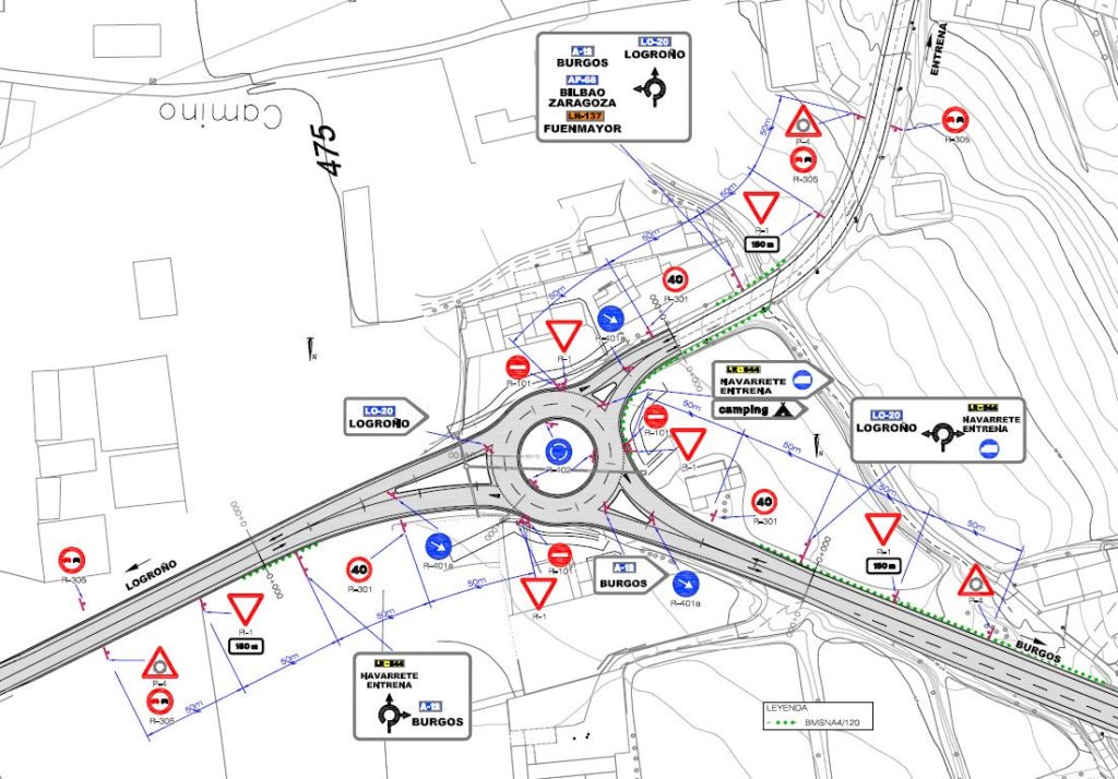 Así será la nueva rotonda del principal acceso a Navarrete