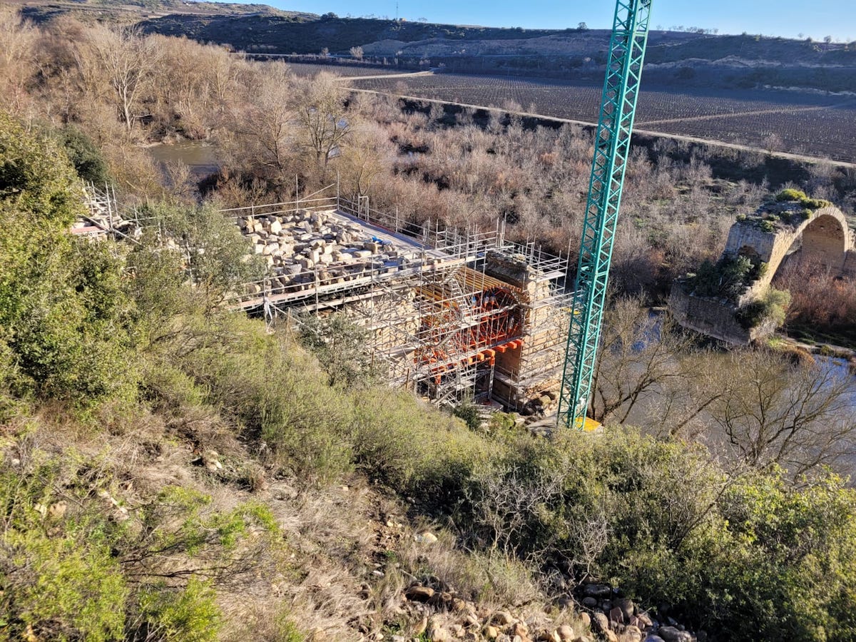 La Estructura Provisional Del Puente Mantible Lista Para Seguir Con La