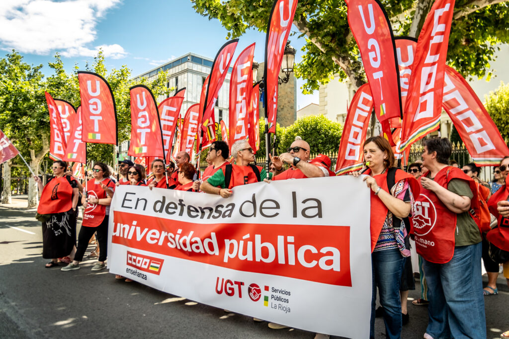 Los Sindicatos Se Concentran Contra La Presencialidad En La UNIR