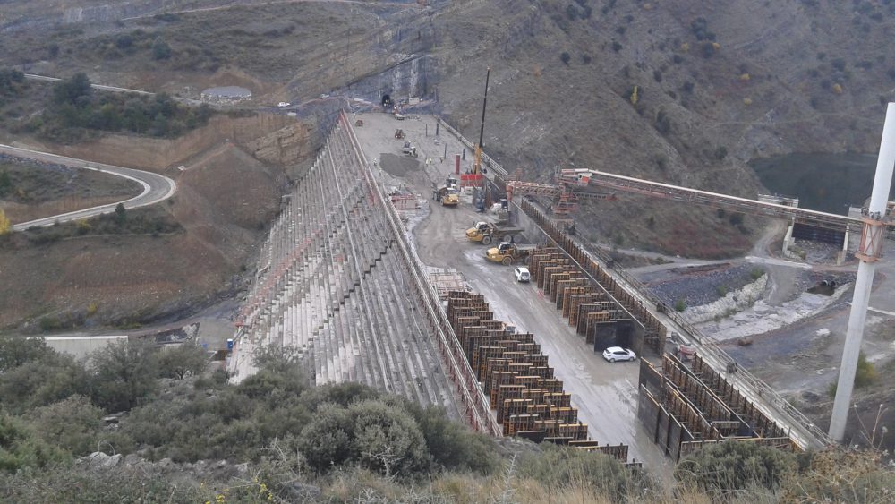Obras en la presa de Enciso | Confederación Hidrográfica del Ebro