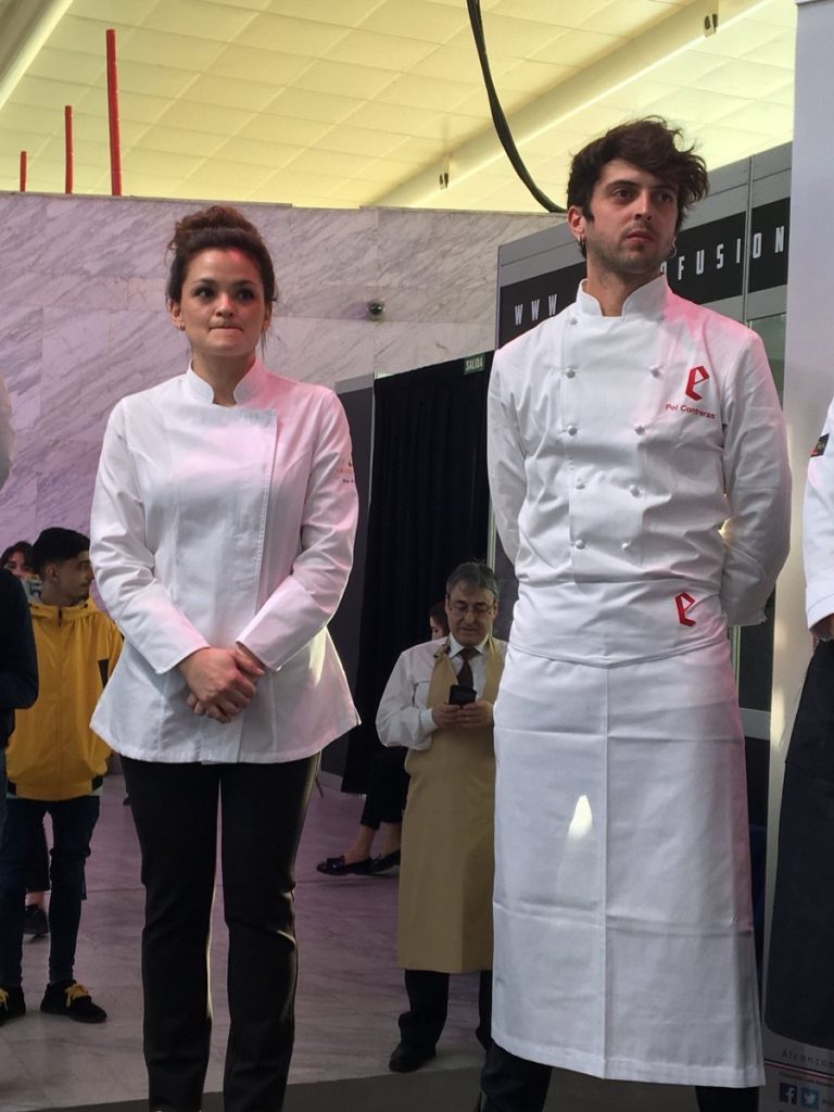 Ana Jarquín y Pol Contreras, ganadores del premio al Mejor Pastelero Relevación de Obrador y de Restaurante, respectivamente.