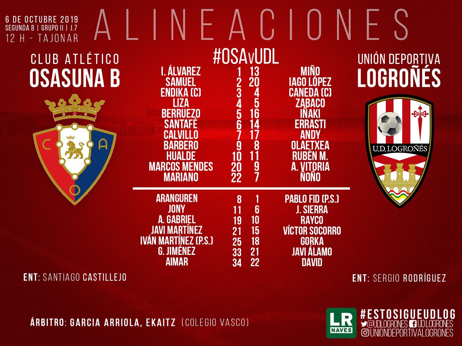 RADIO EN DIRECTO | Osasuna B - Unión Deportiva Logroñés