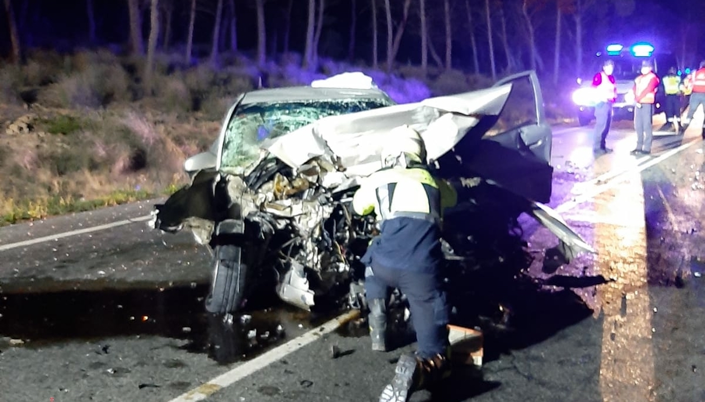 Dos mujeres mueren en un accidente frontal en la N111 en Viana
