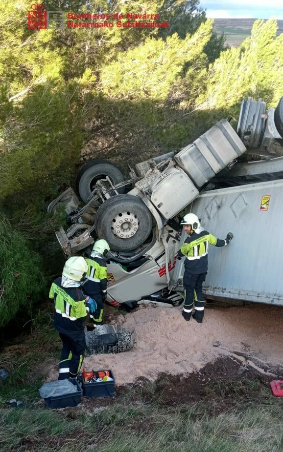 Un Camionero, Herido Leve En Un Accidente De Tráfico En Lodosa