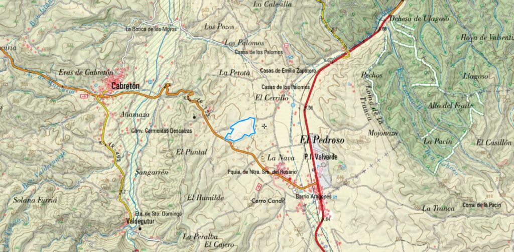 Ubicación de la posible planta en Cervera