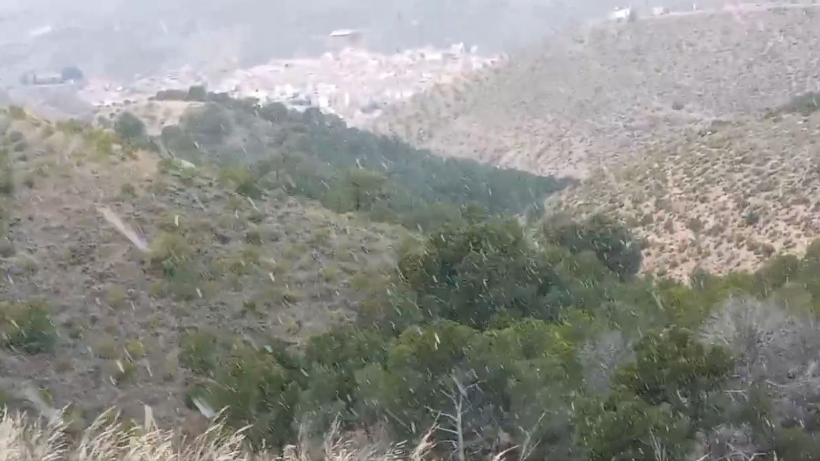La borrasca Kristin descarga nevadas en La Rioja Baja
